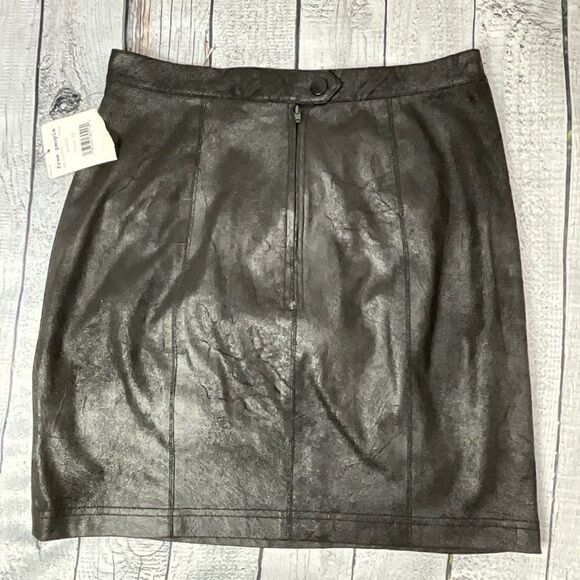 FREE PEOPLE Faux Suede Rumi Ruched Mini Skirt - Picture 3 of 6